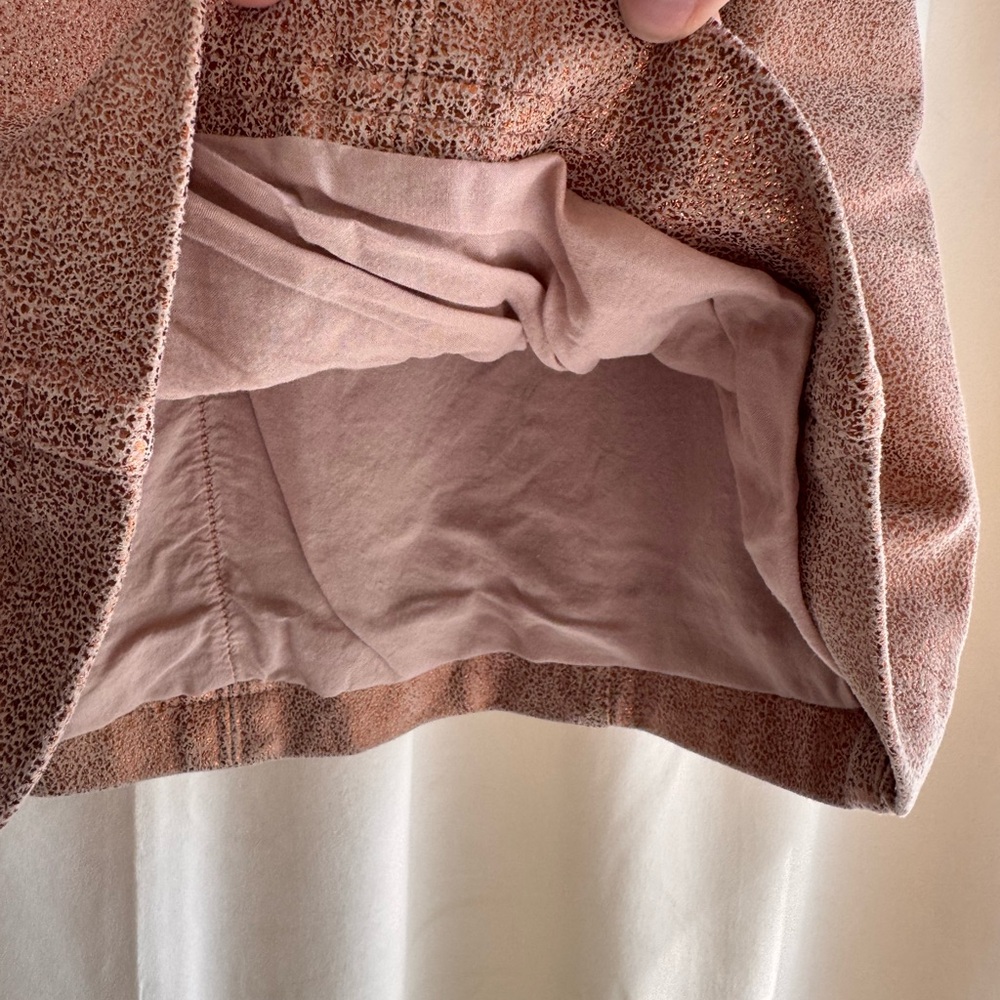 Free People Textured Tan Mini Skirt - Picture 4 of 5